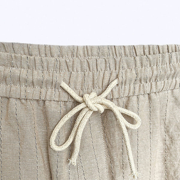 Striped Linen Trousers Newport