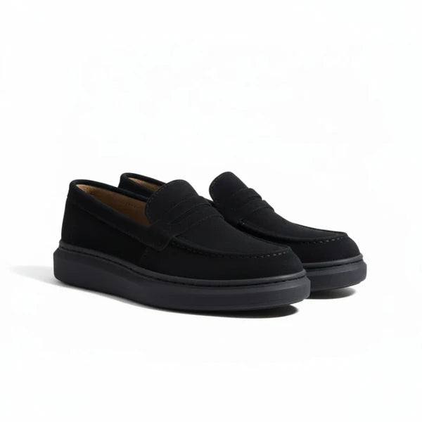 Solid Black Men's Loafer
